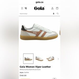 Gola Women's White and Tan Athletic Sneakers